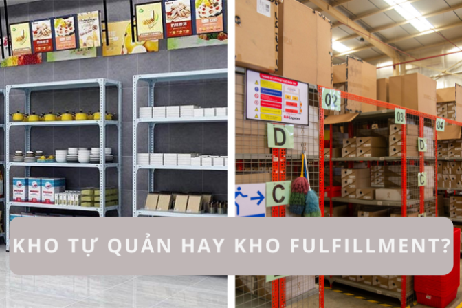 So sánh giữa tự quản lý kho và thuê kho Fulfillment trong thương mại điện tử