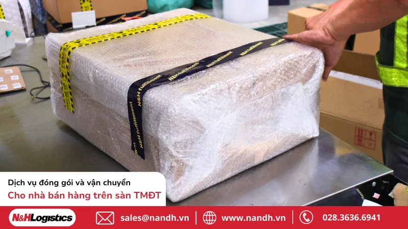 Dịch vụ đóng gói và vận chuyển cho nhà bán hàng trên sàn TMĐT